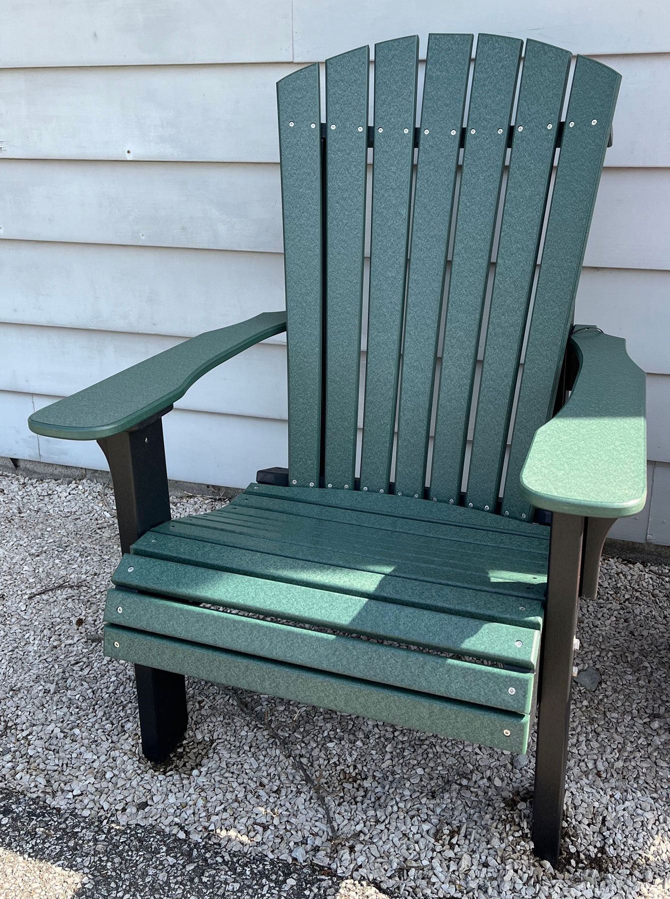 Royal Adirondack Chair in Green on Black 