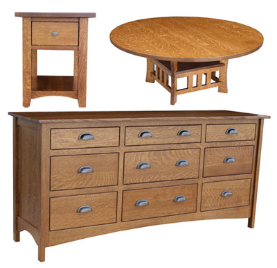 Salida Coffee Table, End Table and Master Dresser
