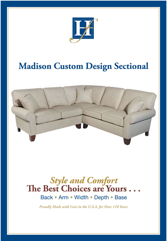   Hallagan Furniture Madison Custom Design Sectional
