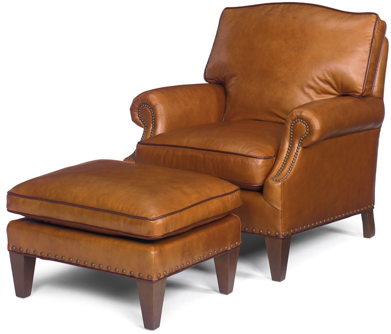 1331 Kent Lounge Chair & 1330 Kent Ottoman by McKinley Leather