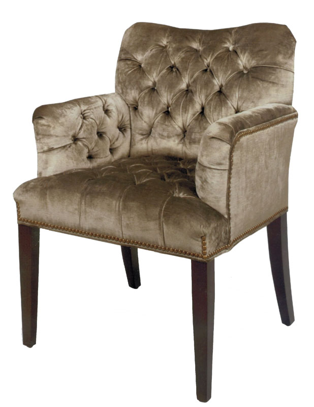 Louis 227 Tufted Chair by McKinley Leather