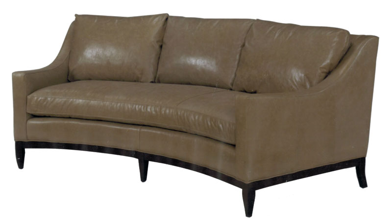 Quincy 4214 Curved Sofa by McKinley Leather