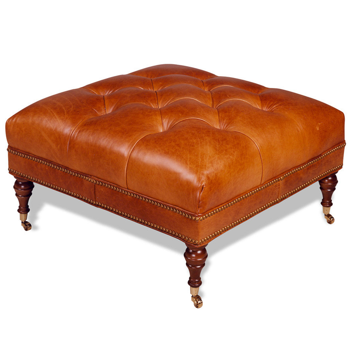 30 Gonzales Square Cocktail Ottoman by McKinley Leather
