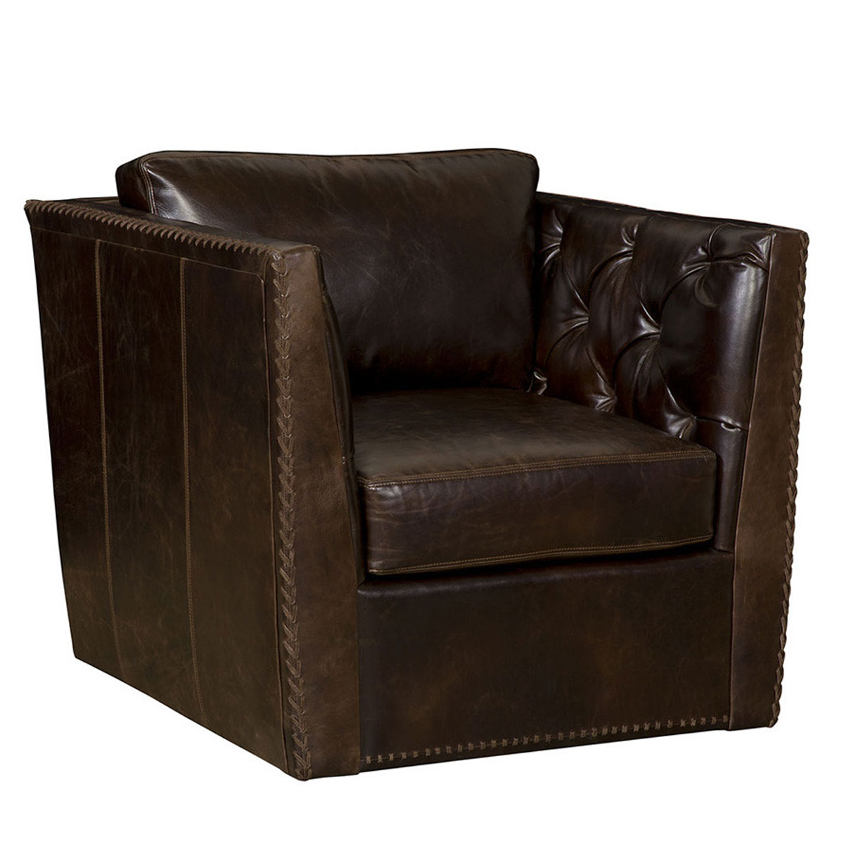 6211-S West End Swivel Chair by McKinley Leather