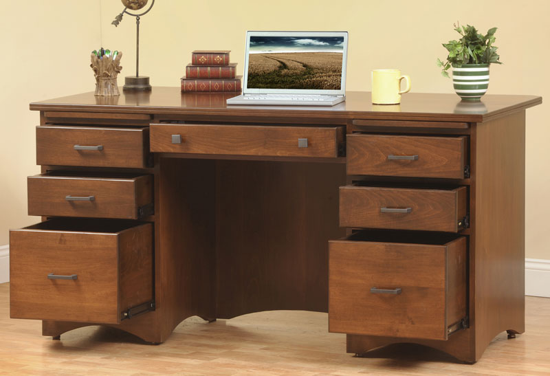 Prairie Mission Executive Desk In Solid Hardwood Ohio Prairie Mission Executive Desk In Solid Hardwood Ohio Furniture