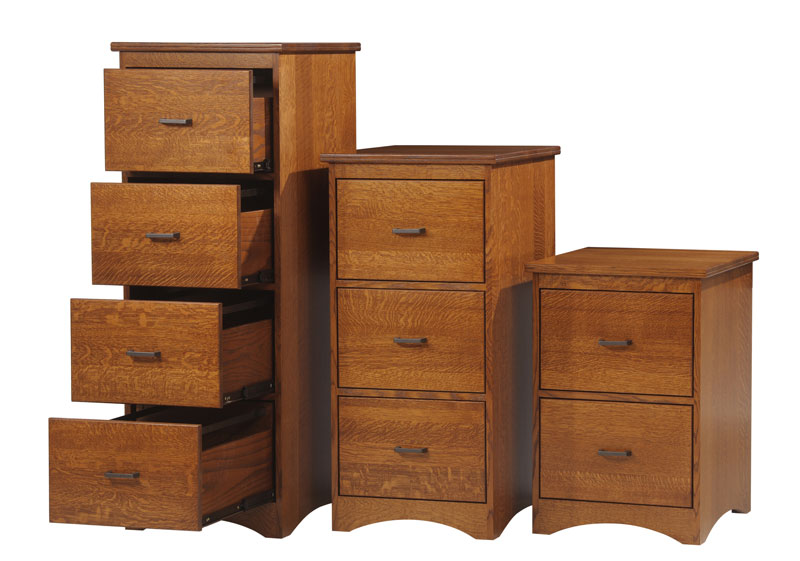 Prairie Mission File Cabinets In Solid Hardwood Ohio Prairie Mission Filing Cabinets In Quartersawn White Oak