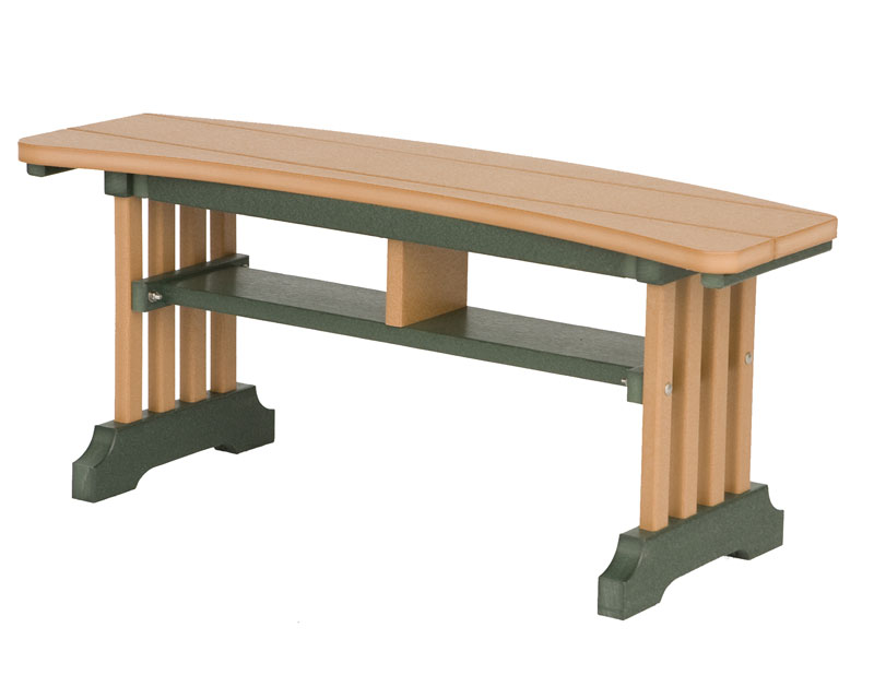 Garden Mission Curve Bench