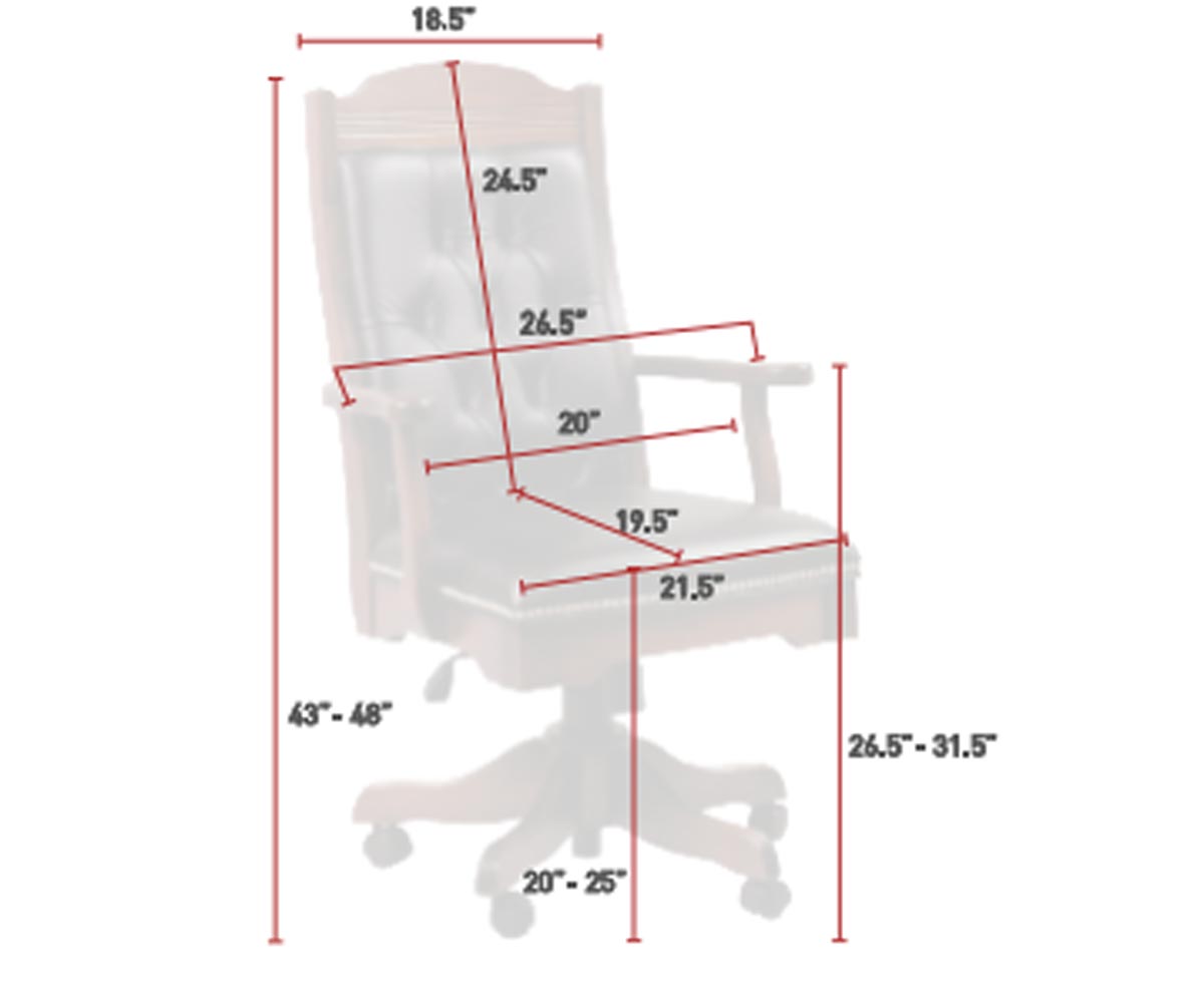 Starr Executive Chair Dimensions