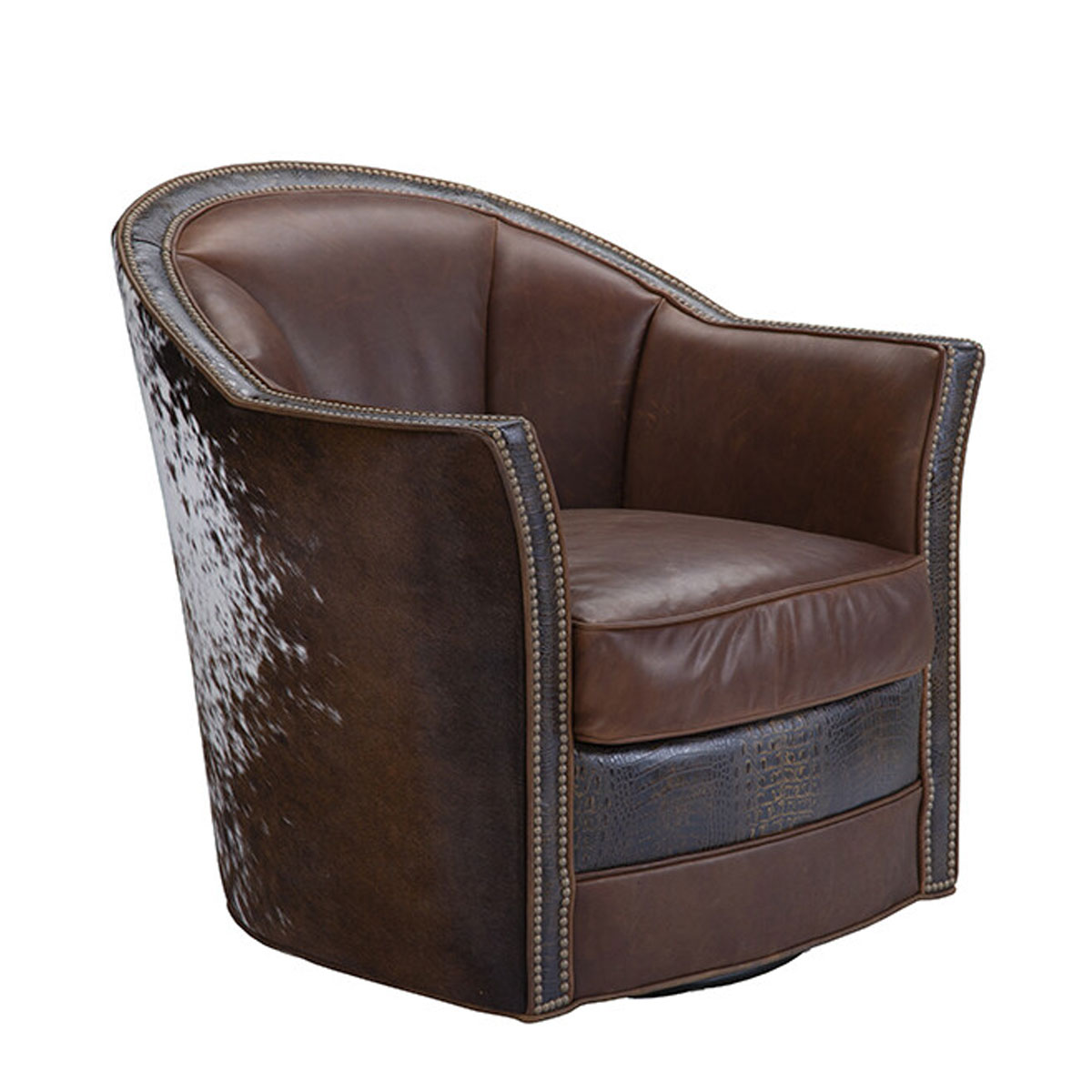 186 Arlington Swivel Chair by CC Leather