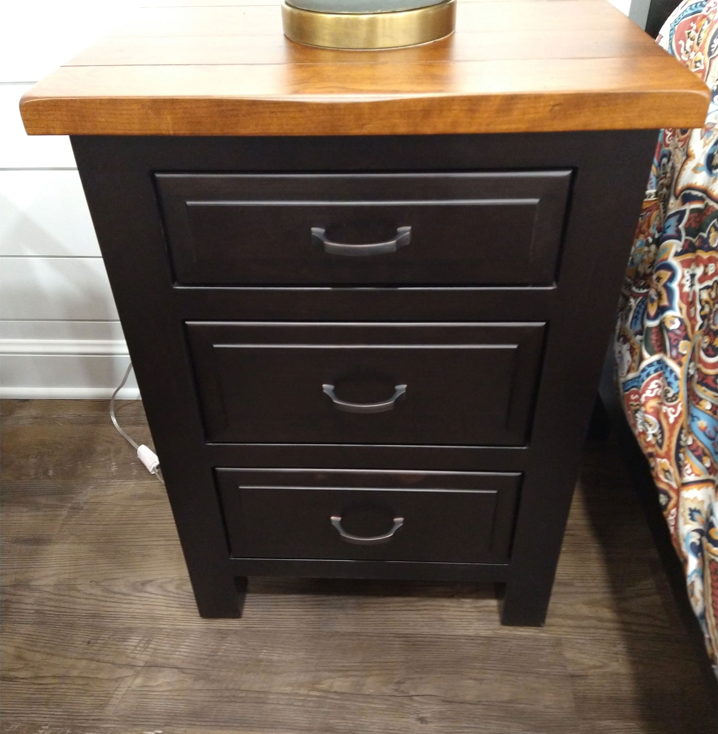 Cleveland 3 Drawer Nightstand with Two Tone Finish