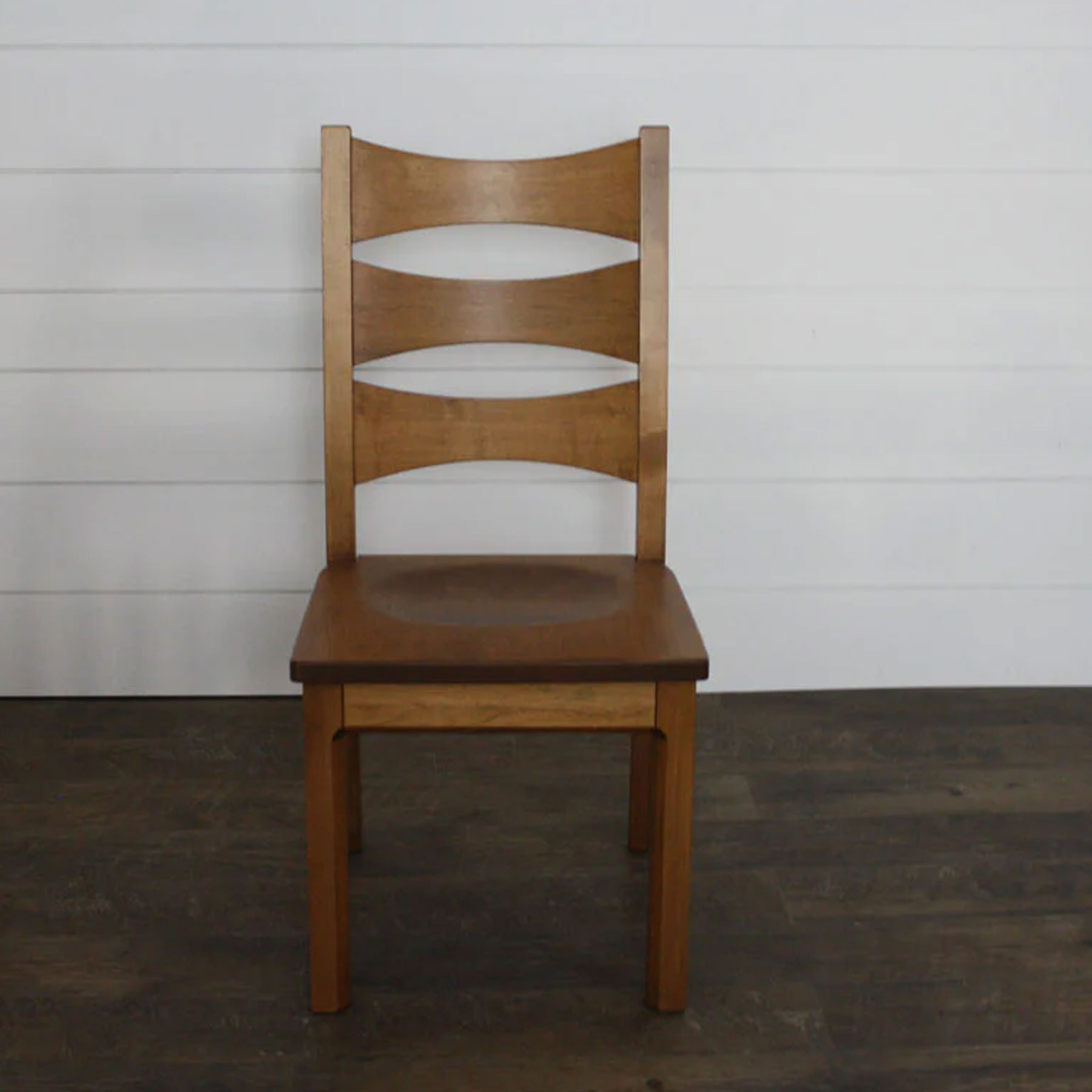 Columbo Side Dining Chair in Brown Maple