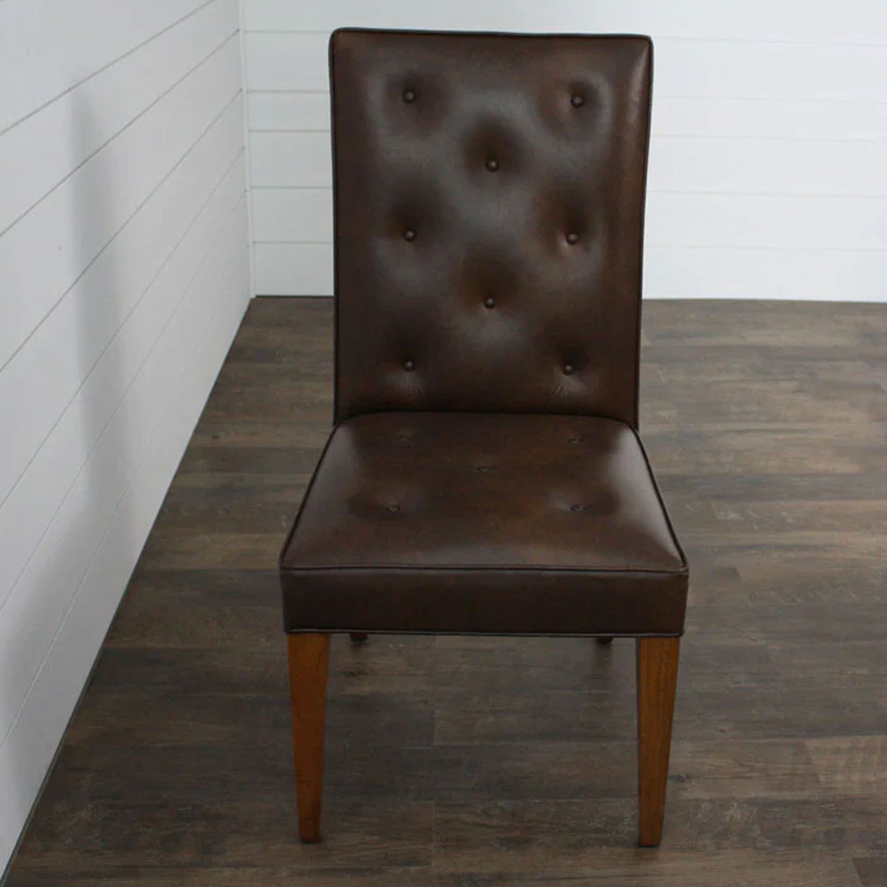 Leathercraft 419-01 Clark Dining Chair in Rembrandt Sable Leather