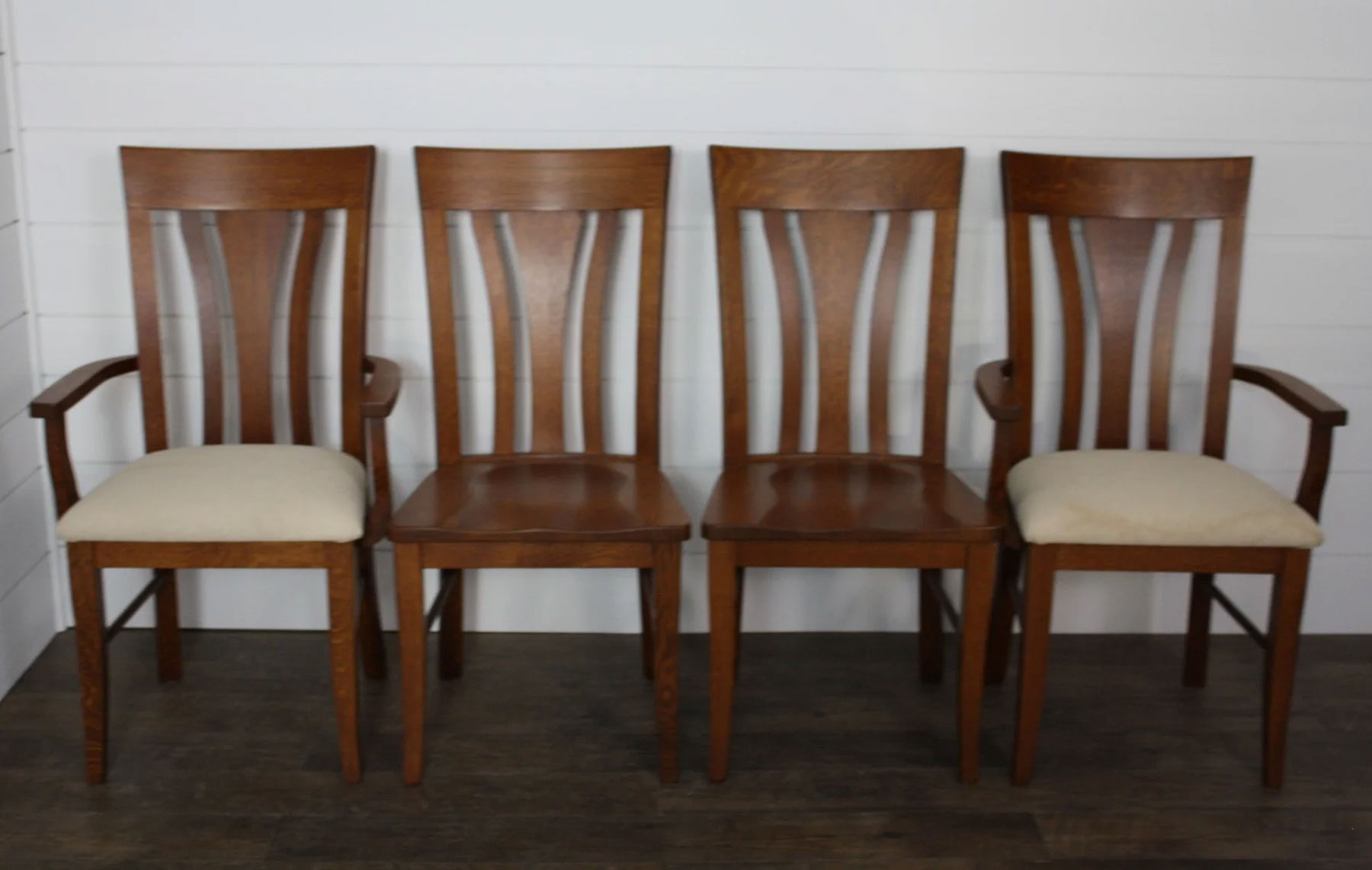 (4) Metro Dining Chairs in Quartersawn White Oak