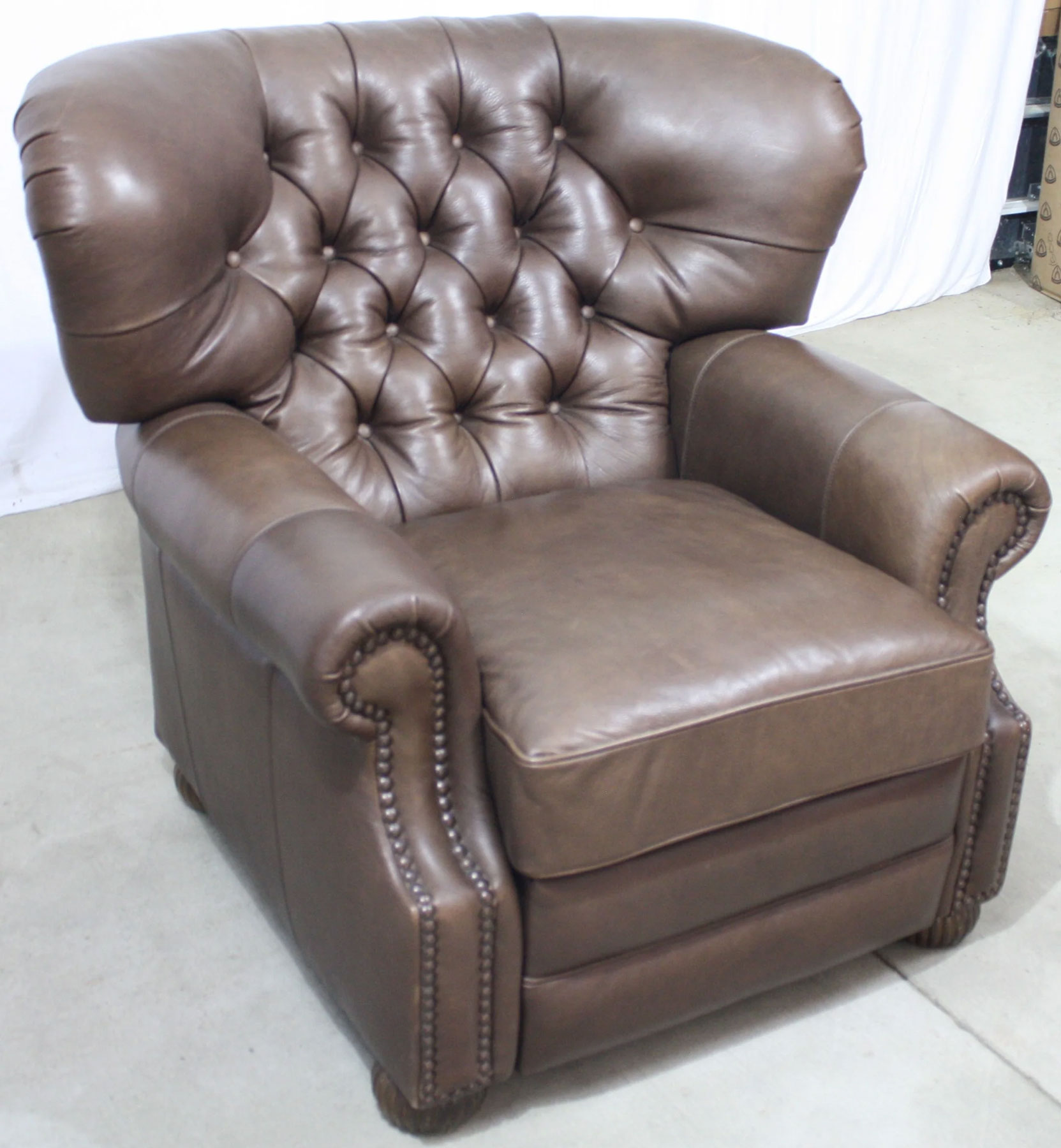 CC Leather Augusta 200R  Power Recliner in Harness Chocolate Leather