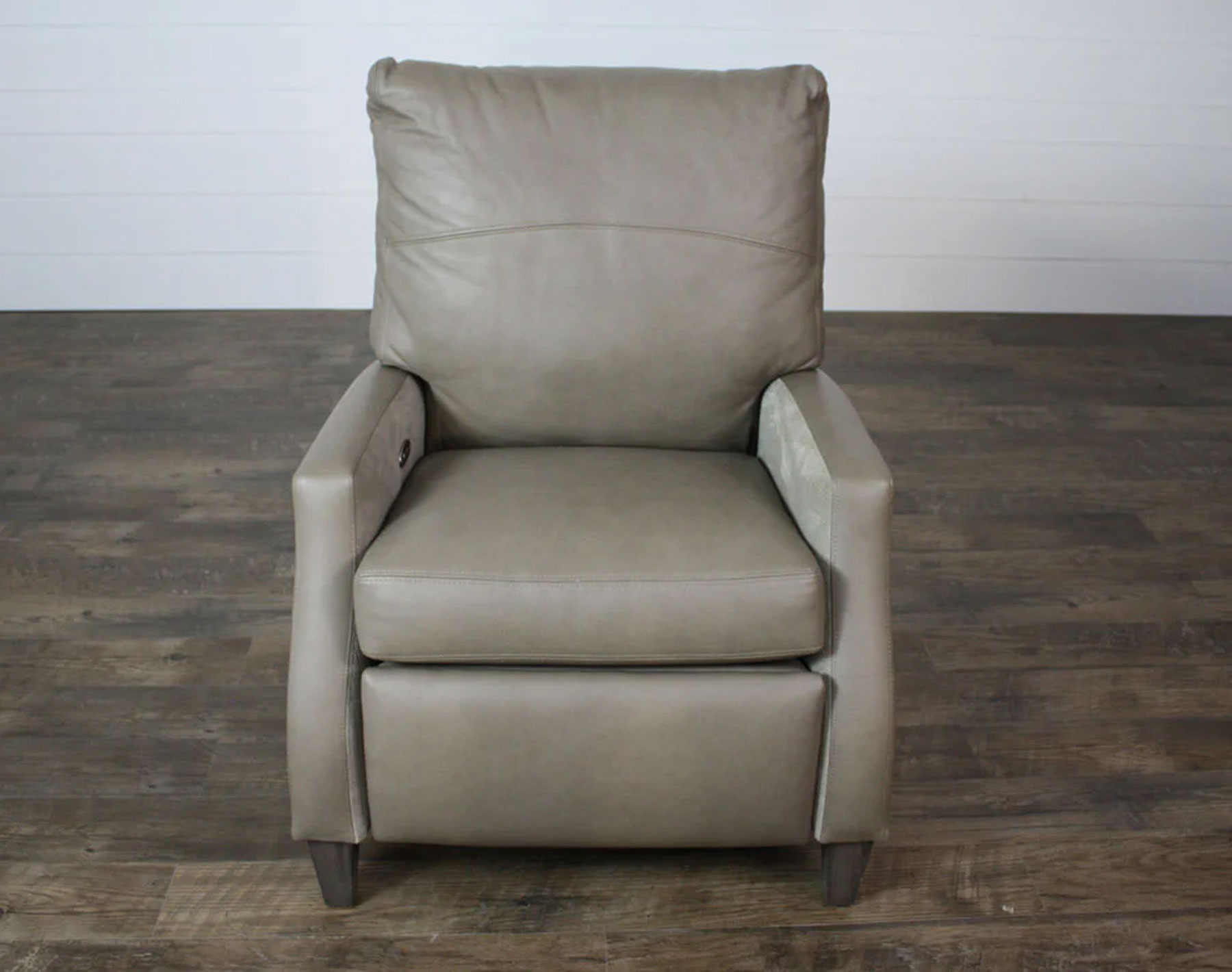 Leathercraft 1777 Cogburn Recliner in Aspen Toasty Leather with Fabric Accents