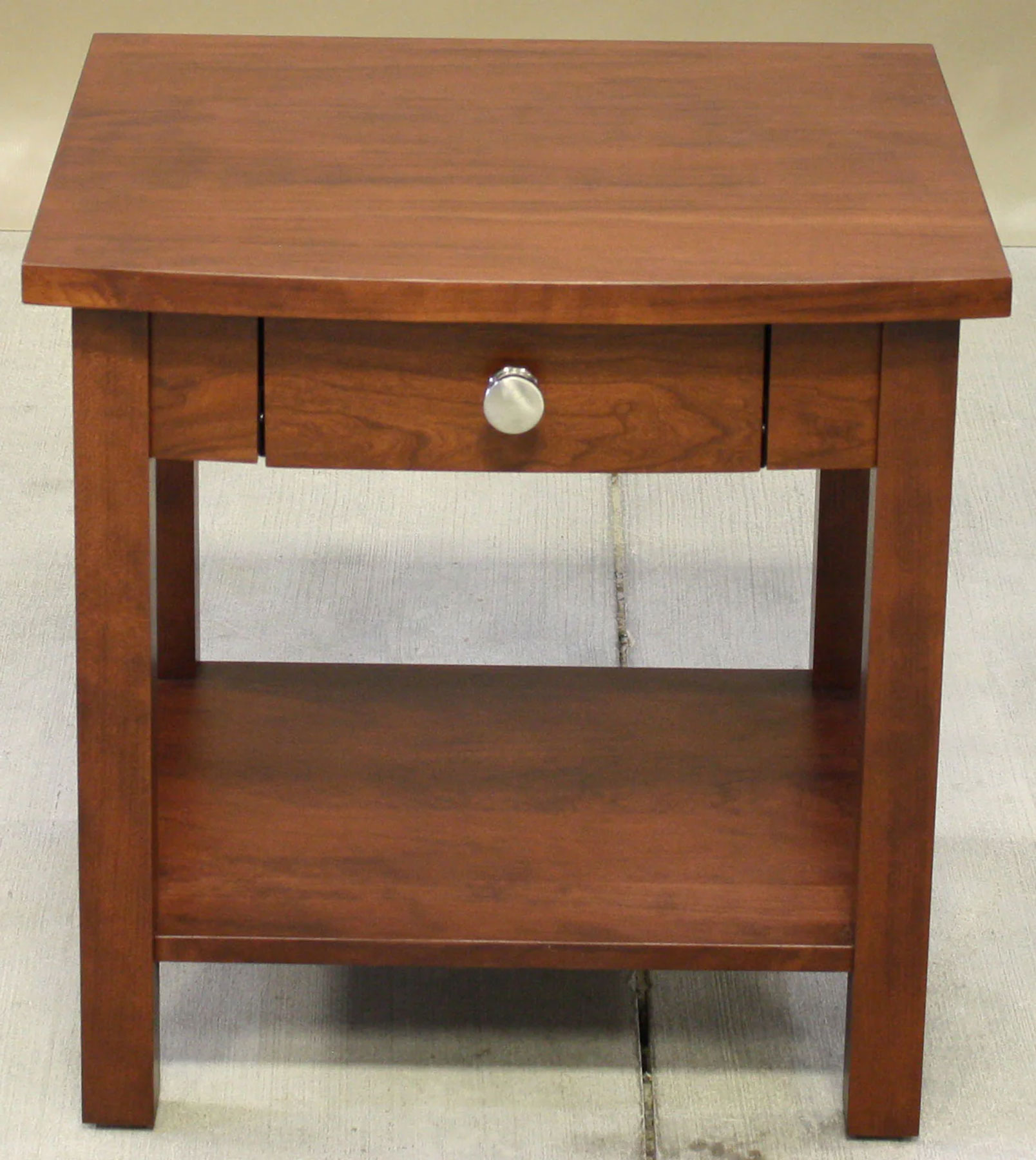 Arch End Table in Cherry