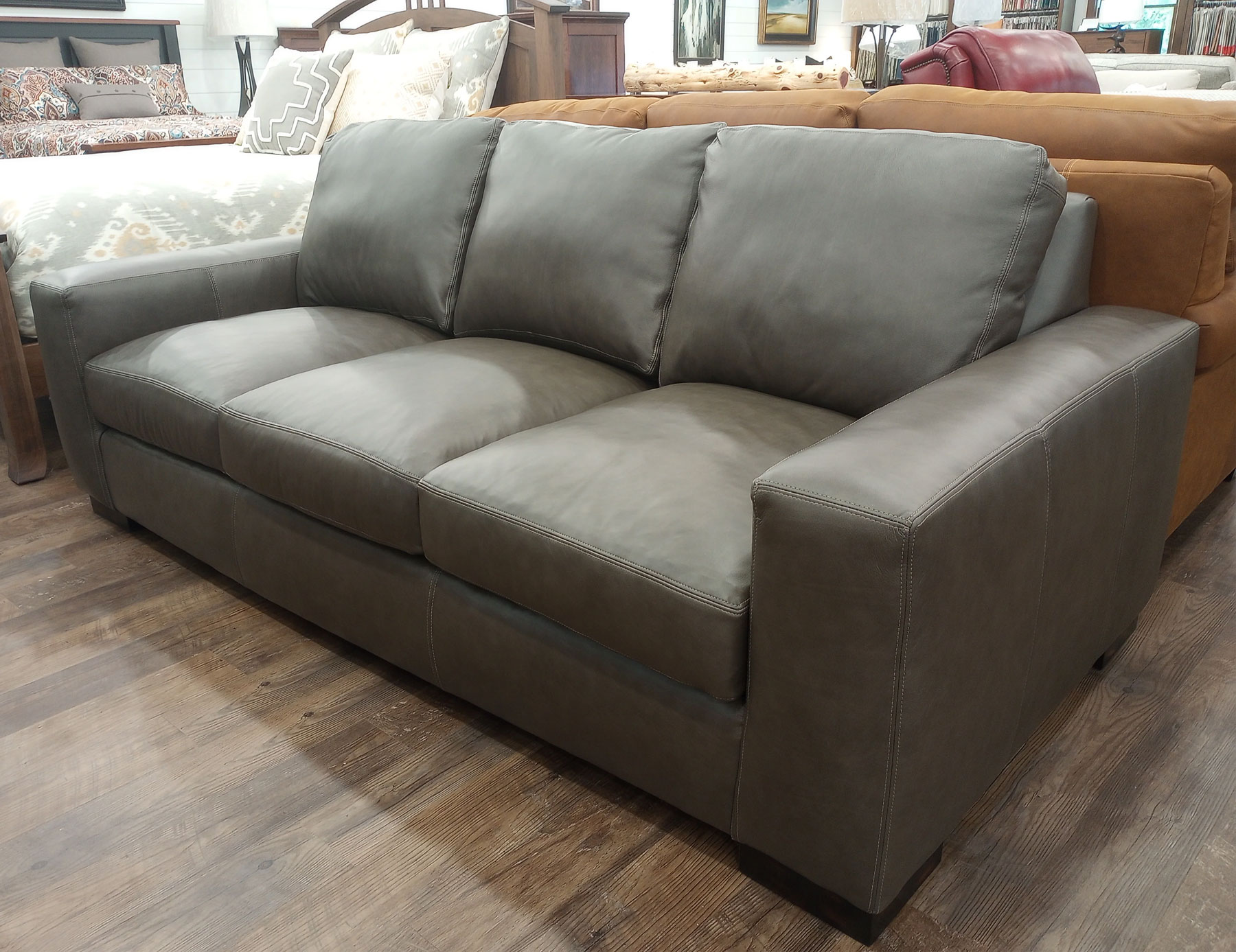 CC Leather 424-03 Designers Choice Sofa in No Regrets Haymaker Leather