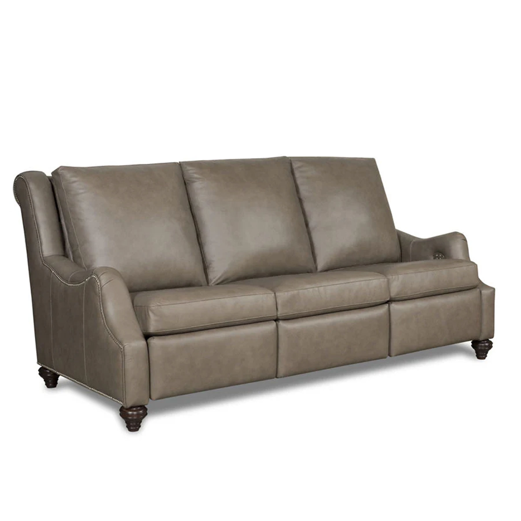McKinley Leather 7104 Maxwell Reclining Sofa with Power in Paragon Barrel Leather