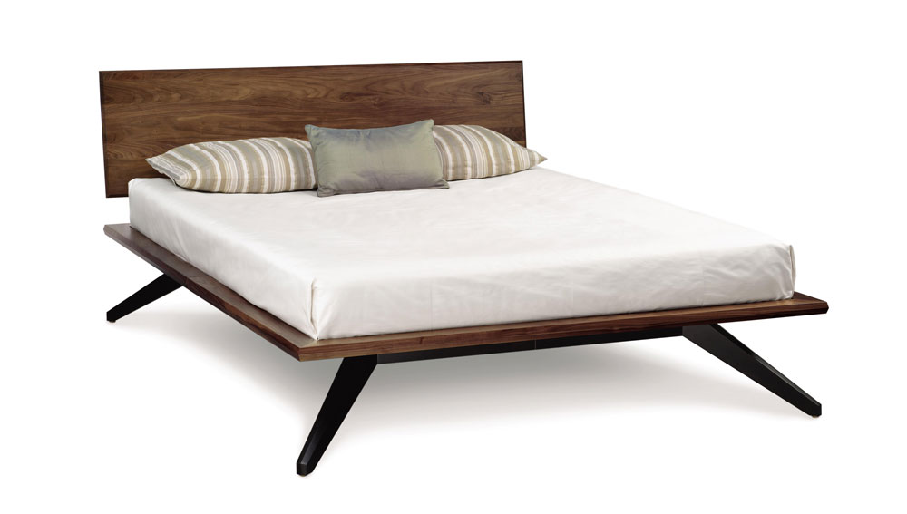 Copeland Astrid Bed with 1 Headboard Panel in Walnut