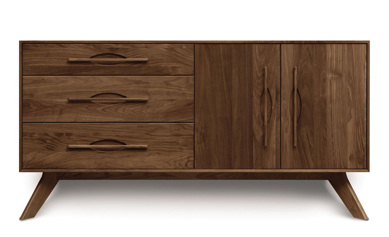 Copeland Audrey 3 Drawers on Left, 2 Doors on Right Buffet in Walnut