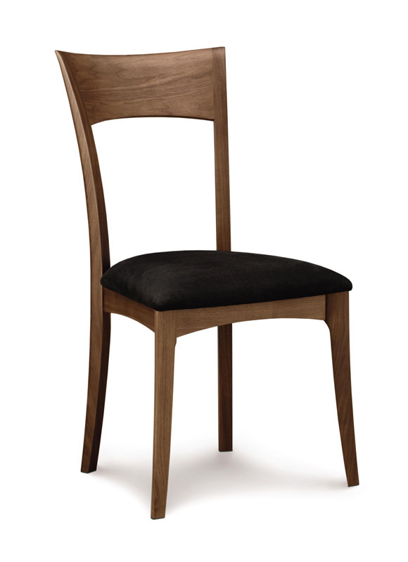 Copeland Ingrid Side Chair in Walnut with Upholstered Seat