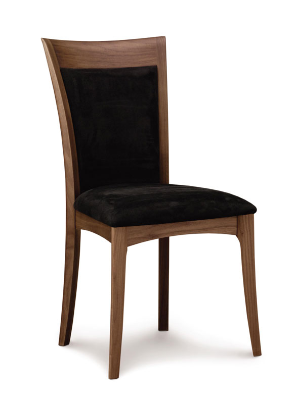 Copeland Morgan Side Chair in Walnut with Upholstered Seat and Back