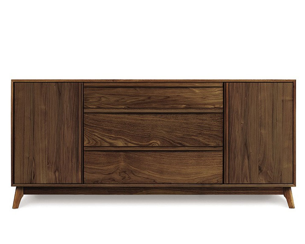 Copeland Catalina 1 Door on Either Side of 3 Drawers Buffet in Walnut 