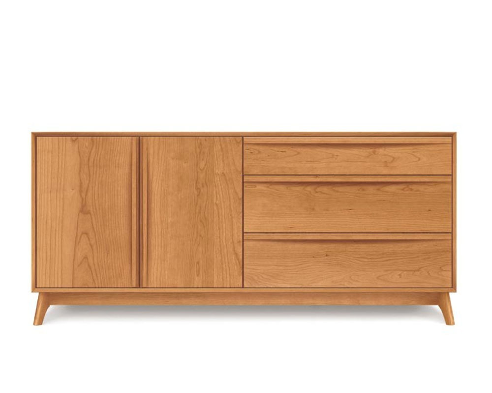 Copeland Catalina 3 Drawers on Right, 2 Doors on the Left Buffet in Cherry 