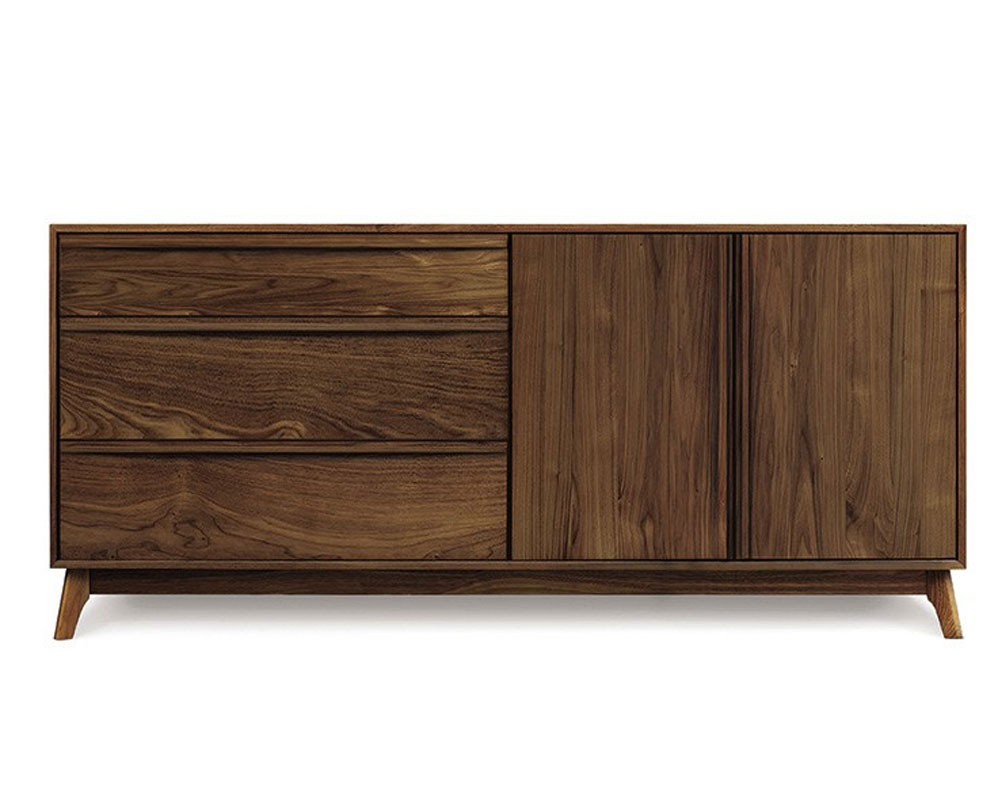 Copeland Catalina 3 Drawers on Left, 2 Doors on the Right Buffet in Walnut