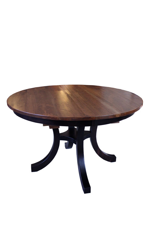Carlisle Single Pedestal Table Ohio Hardwood Furniture Carlisle Table With Erfly Leaf