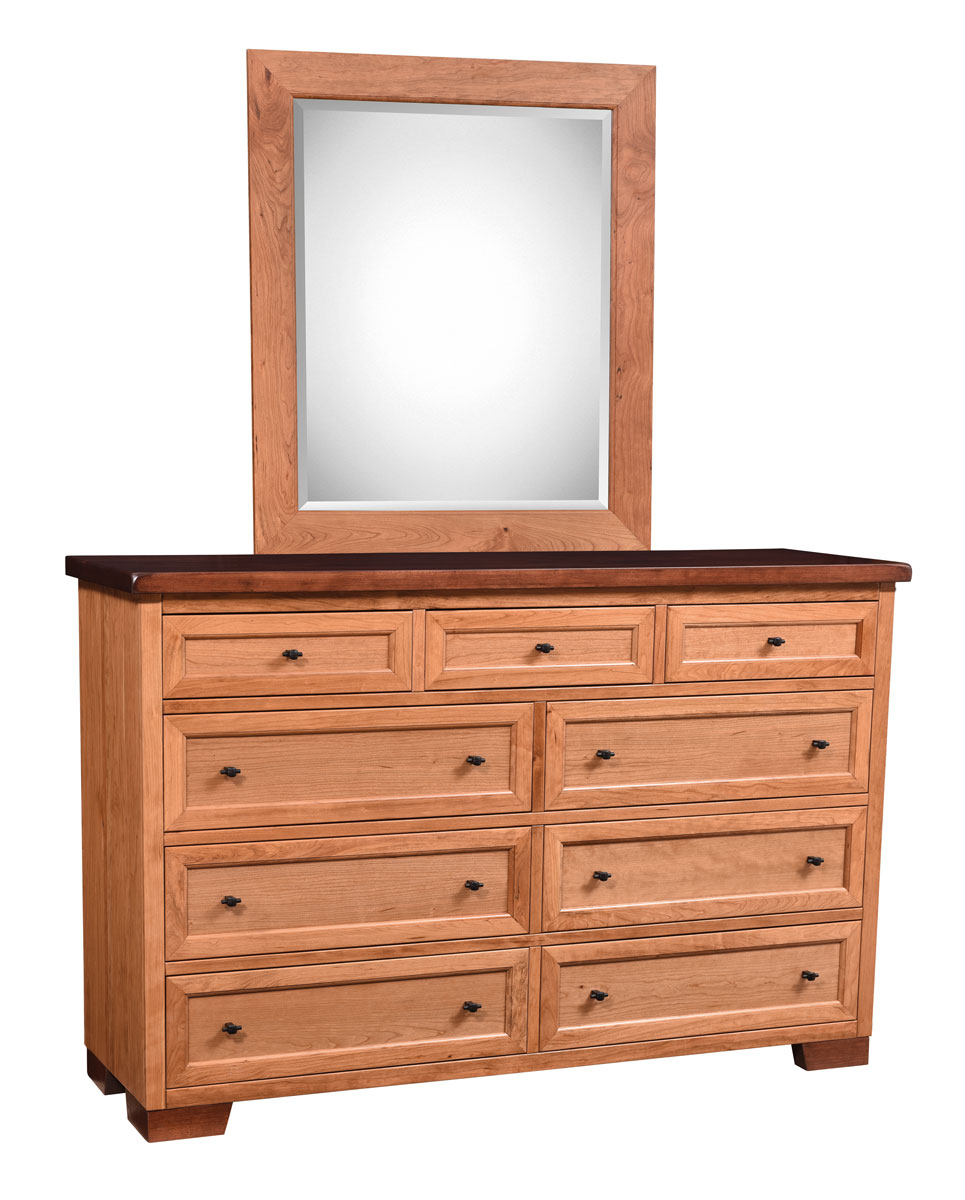 Farmhouse Collection Tall Dresser with Mirror