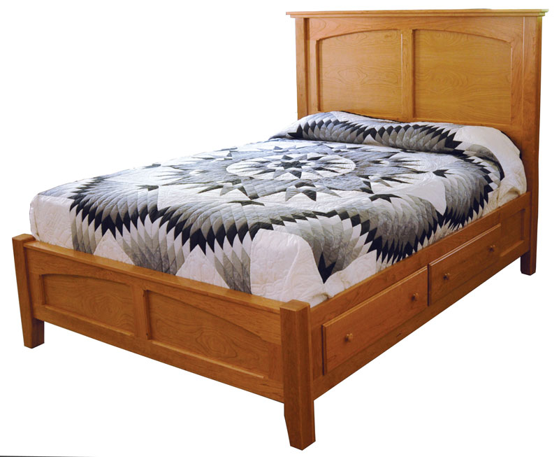 Shaker 4-Drawer Panel Bed