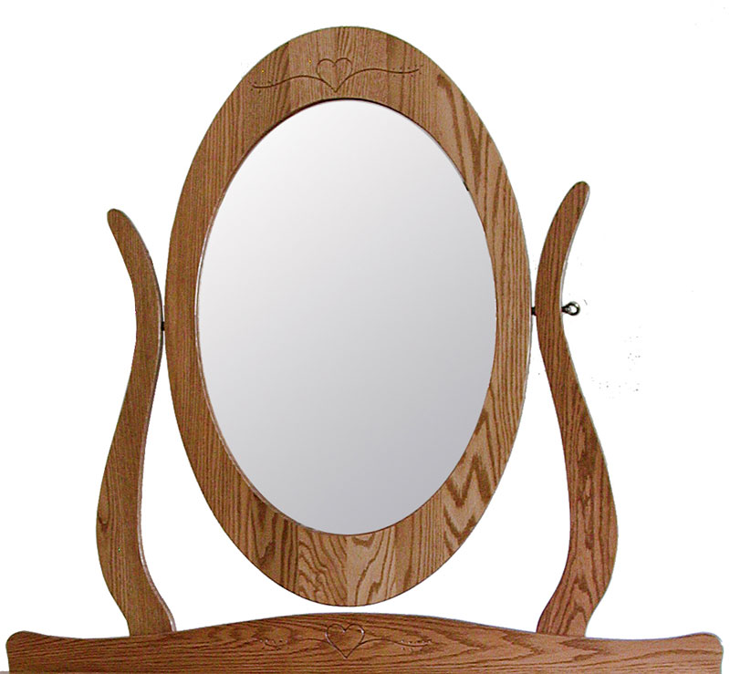 Country Mission Large Oval Mirror