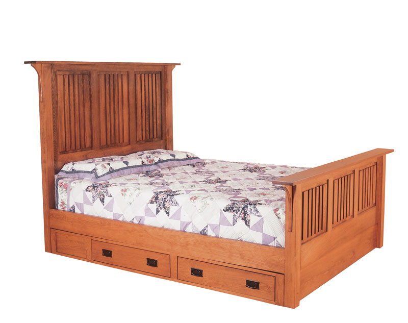 Deluxe Country Mission Panel Bed