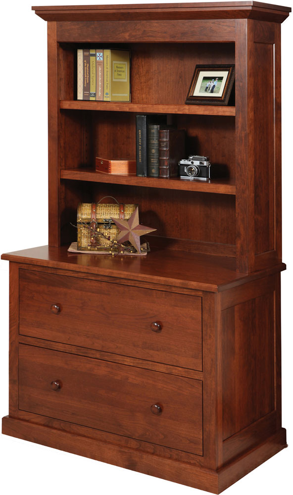 Homestead Series Lateral File and Bookshelf Hutch 