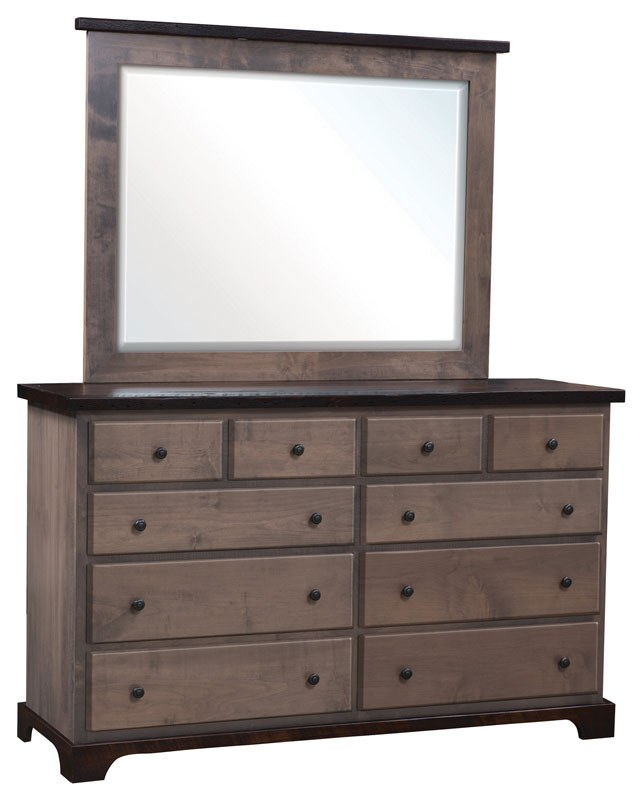 Manchester High Dresser and Large Beveled Mirror
