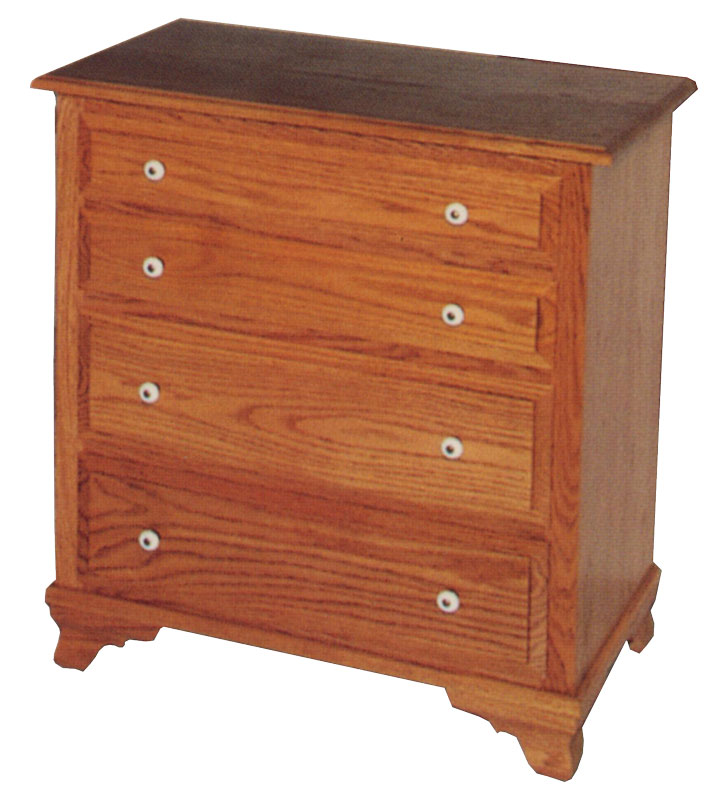 Heritage 4 Drawer Bedside Chest