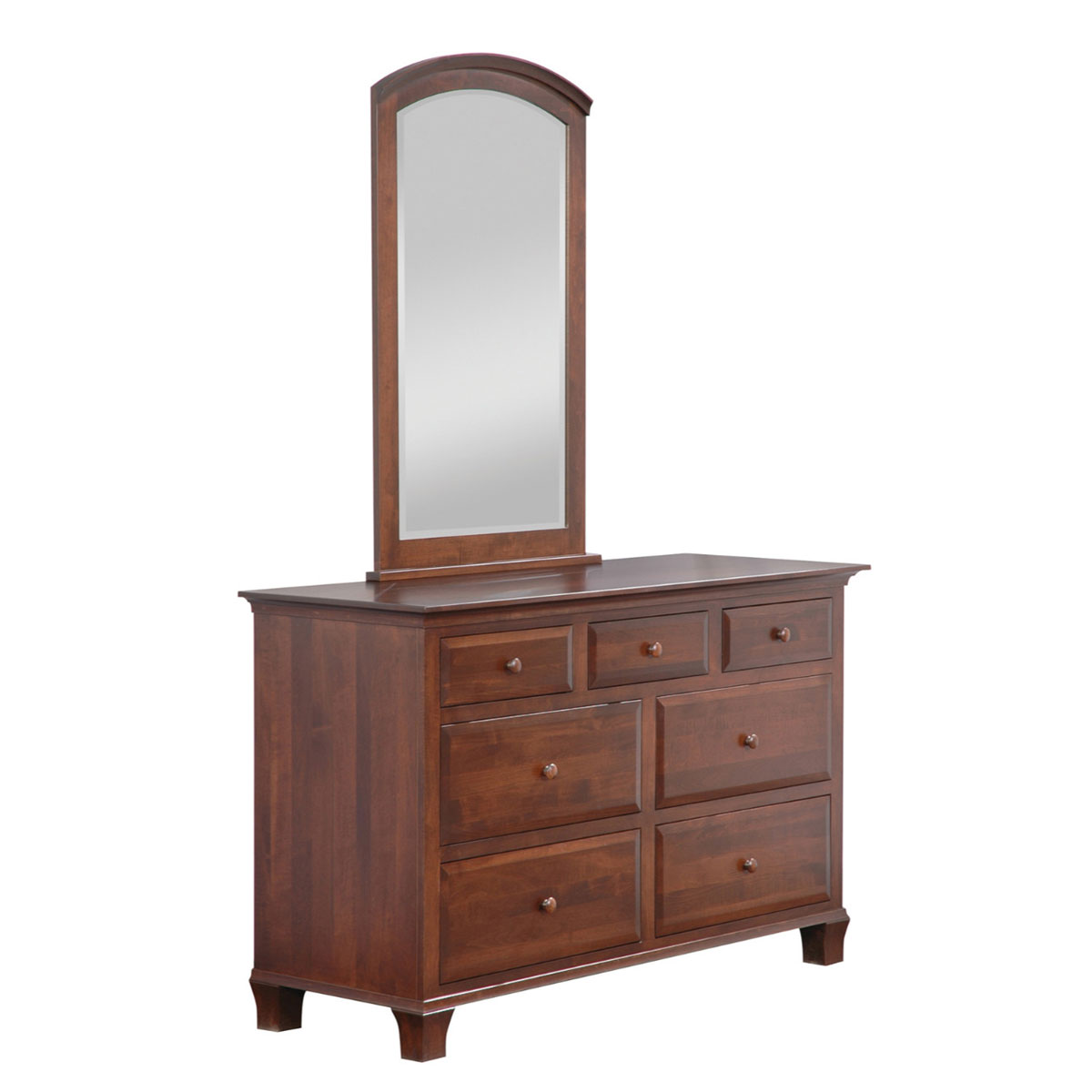 Willow 56 Inch Dresser with Arched Center Mirror