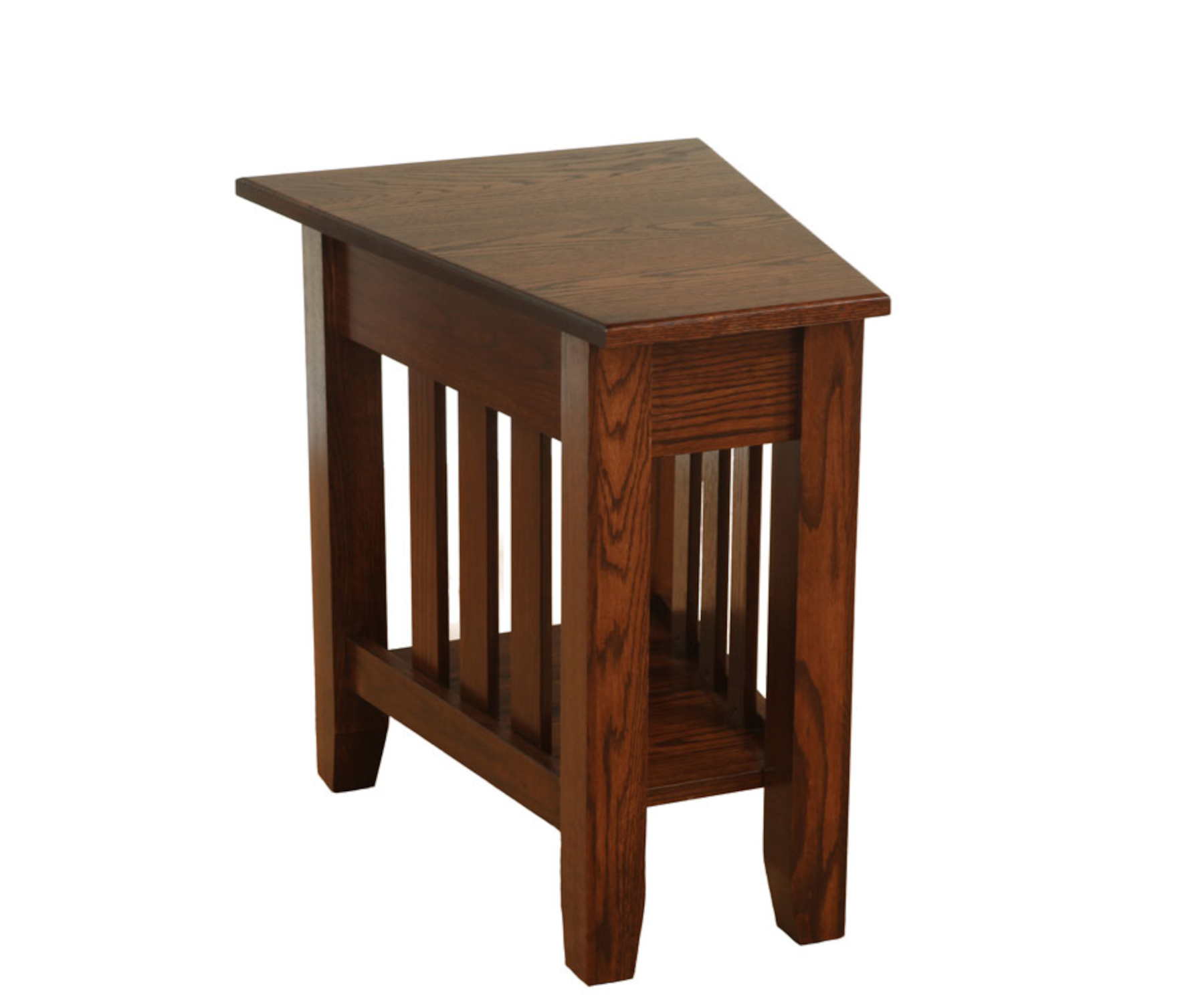 Mission Wedge End Table with 1/4 Round Rout