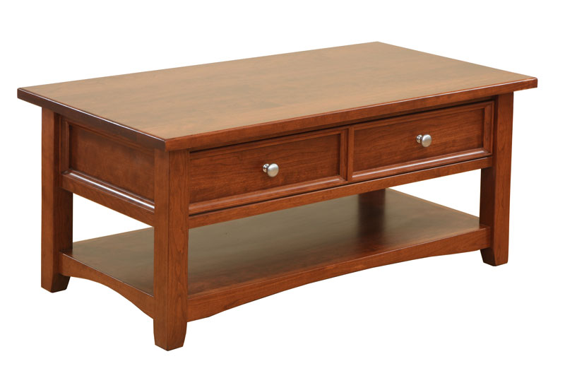 Open Garnet Hill Coffee Table - Ohio Hardwood Furniture 22