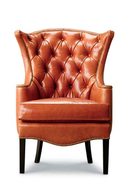 Leathercraft 1231-18 Kelly Tufted Wing Chair