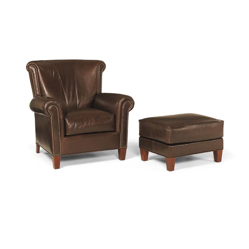 Leathercraft 2142 Gillham Chair and 2143 Gillham Ottoman