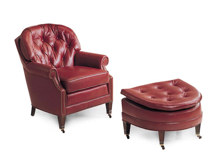 Leathercraft 292-19 Kirkland Lounge Chair and 293 Kirkland Ottoman