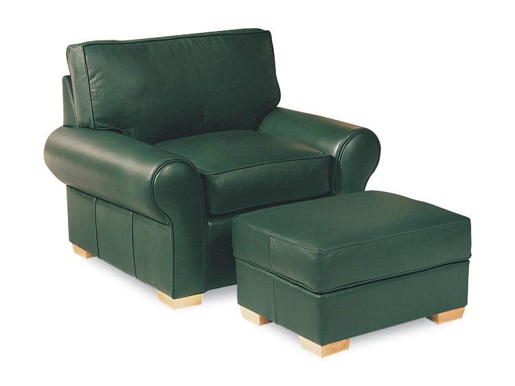 Leathercraft 915-02 Chair and 915-03 Ottoman