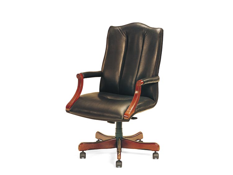 Leathercraft 7603H-OA Harvard High Back Tilt Swivel Chair