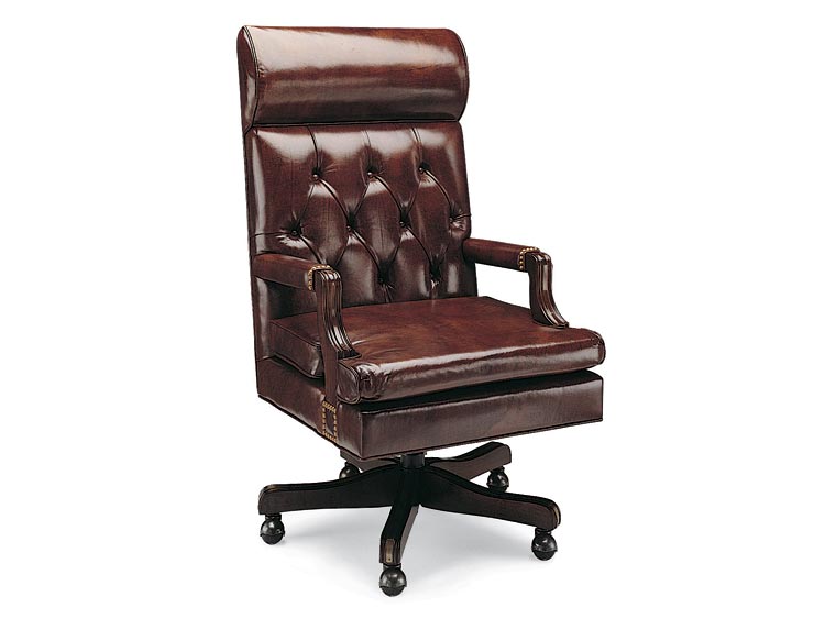 Leathercraft 763-18HR Judge's Tilt Swivel Chair