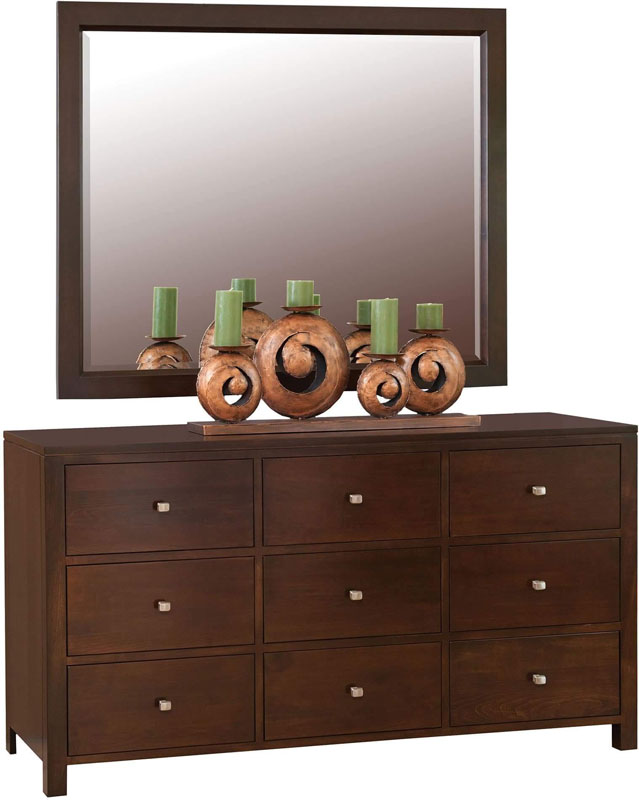 Park Avenue 66 Inch Dresser with Wall Mirror