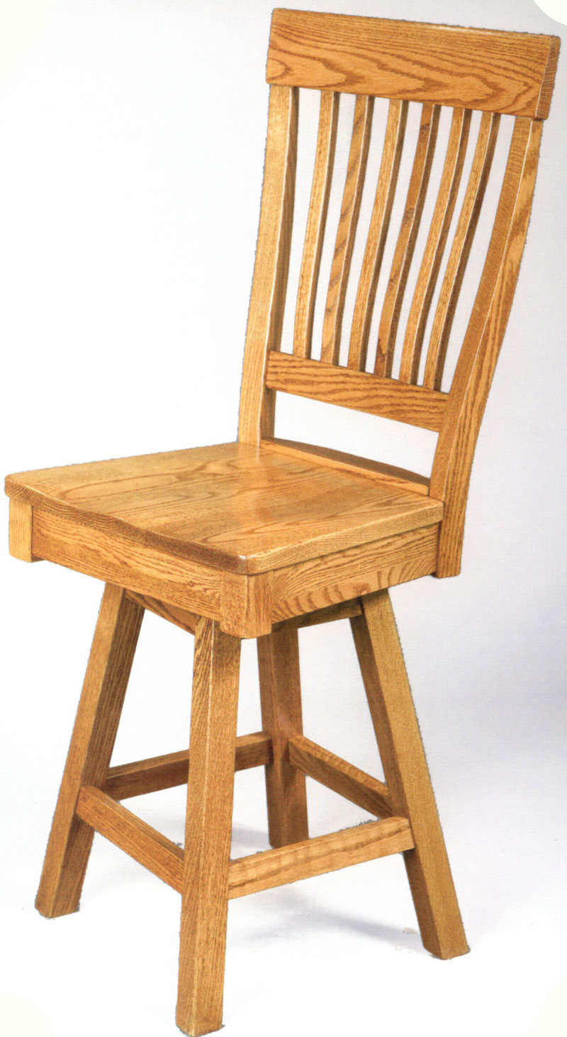 Superior Mission Swivel Bar Chair