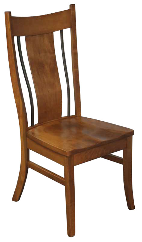 Eagle Side Chair with Wrought Iron