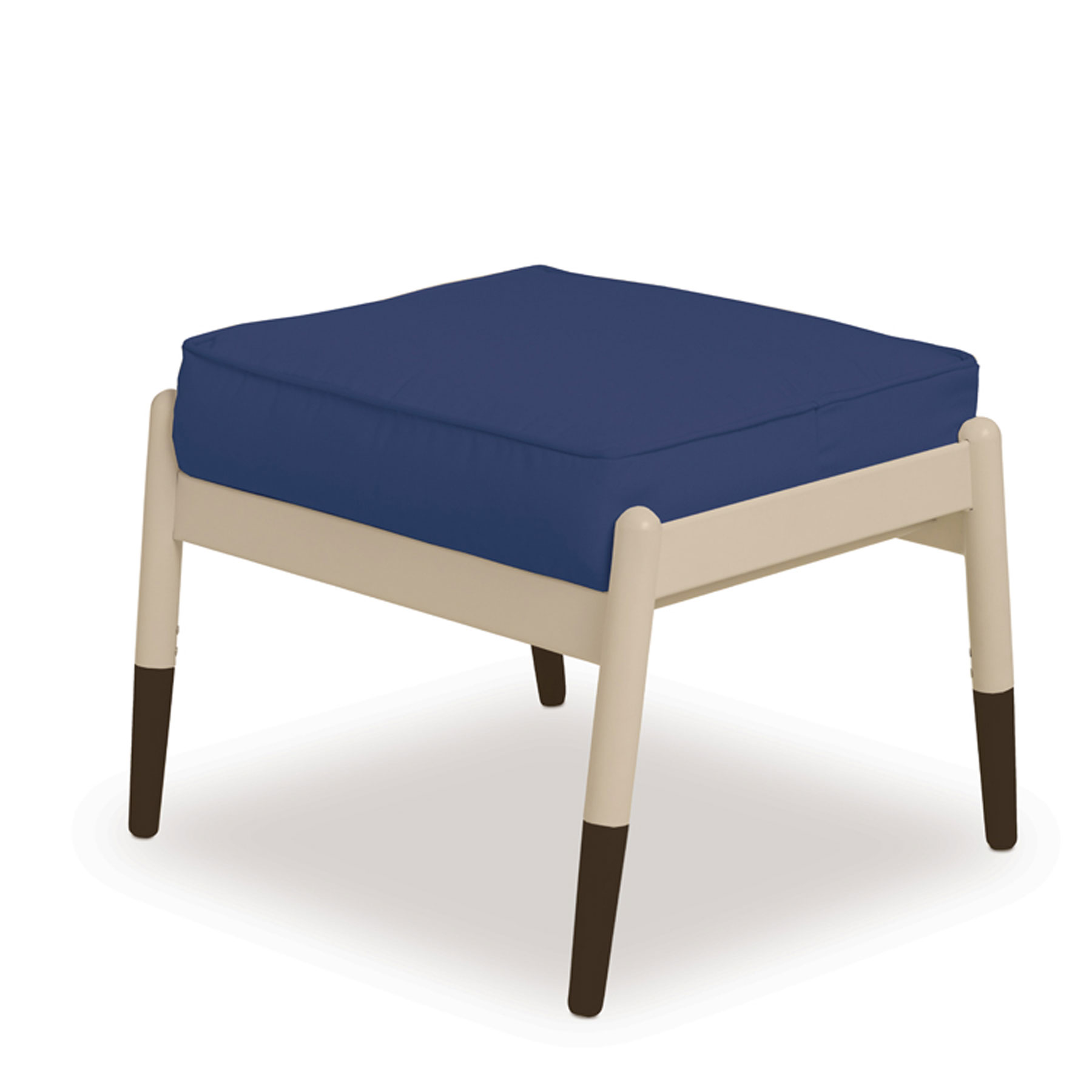 Telescope Casual Welles Cushion Ottoman with Welting